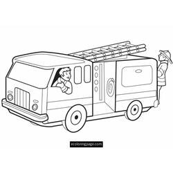 Dibujo para colorear: Bombero (Carreras y Profesiones) #105569 - Dibujos para Colorear e Imprimir Gratis