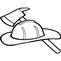 Dibujo para colorear: Bombero (Carreras y Profesiones) #105594 - Dibujos para Colorear e Imprimir Gratis