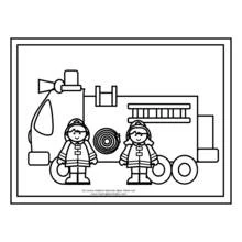 Dibujo para colorear: Bombero (Carreras y Profesiones) #105596 - Dibujos para Colorear e Imprimir Gratis