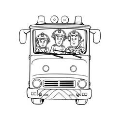 Dibujo para colorear: Bombero (Carreras y Profesiones) #105629 - Dibujos para Colorear e Imprimir Gratis