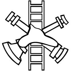 Dibujo para colorear: Bombero (Carreras y Profesiones) #105655 - Dibujos para Colorear e Imprimir Gratis