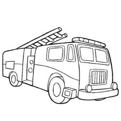 Dibujo para colorear: Bombero (Carreras y Profesiones) #105656 - Dibujos para Colorear e Imprimir Gratis