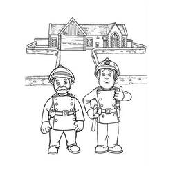 Dibujo para colorear: Bombero (Carreras y Profesiones) #105711 - Dibujos para Colorear e Imprimir Gratis