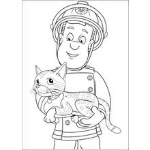 Dibujo para colorear: Bombero (Carreras y Profesiones) #105729 - Dibujos para Colorear e Imprimir Gratis