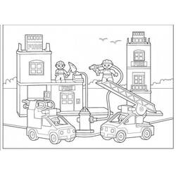 Dibujo para colorear: Bombero (Carreras y Profesiones) #105739 - Dibujos para Colorear e Imprimir Gratis
