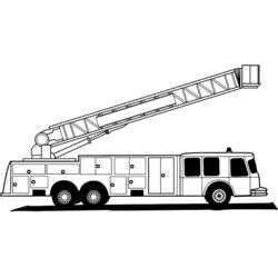 Dibujo para colorear: Bombero (Carreras y Profesiones) #105748 - Dibujos para Colorear e Imprimir Gratis