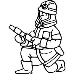 Dibujo Bombero (Carreras y Profesiones) #177506 para imprimir y colorear