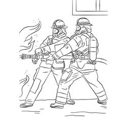 Dibujo Bombero (Carreras y Profesiones) #177513 para imprimir y colorear