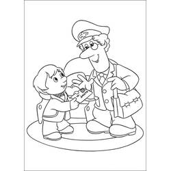 Dibujo para colorear: Cartero (Carreras y Profesiones) #94918 - Dibujos para Colorear e Imprimir Gratis