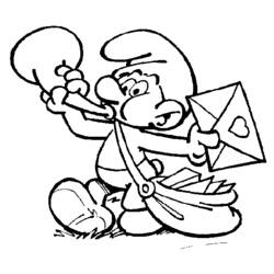 Dibujo para colorear: Cartero (Carreras y Profesiones) #95023 - Dibujos para Colorear e Imprimir Gratis