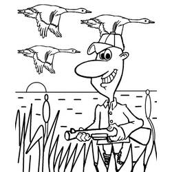 Dibujo para colorear: Cazador (Carreras y Profesiones) #218043 - Dibujos para Colorear e Imprimir Gratis