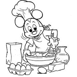 Dibujo para colorear: Cocinero (Carreras y Profesiones) #91766 - Dibujos para Colorear e Imprimir Gratis