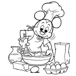Dibujo para colorear: Cocinero (Carreras y Profesiones) #91774 - Dibujos para Colorear e Imprimir Gratis