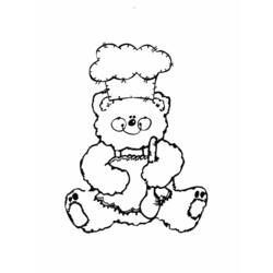Dibujo para colorear: Cocinero (Carreras y Profesiones) #91788 - Dibujos para Colorear e Imprimir Gratis