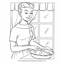 Dibujo para colorear: Cocinero (Carreras y Profesiones) #91900 - Dibujos para Colorear e Imprimir Gratis
