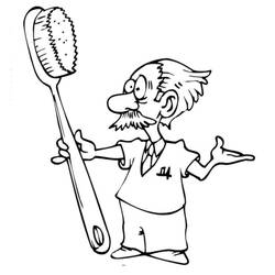 Dibujo Dentista (Carreras y Profesiones) #200022 para imprimir y colorear