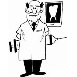 Dibujo Dentista (Carreras y Profesiones) #200025 para imprimir y colorear