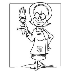 Dibujo Dentista (Carreras y Profesiones) #200029 para imprimir y colorear