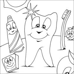 Dibujo para colorear: Dentista (Carreras y Profesiones) #92813 - Dibujos para Colorear e Imprimir Gratis