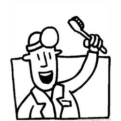Dibujo para colorear: Dentista (Carreras y Profesiones) #92817 - Dibujos para Colorear e Imprimir Gratis