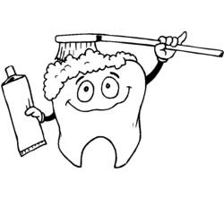 Dibujo para colorear: Dentista (Carreras y Profesiones) #92830 - Dibujos para Colorear e Imprimir Gratis