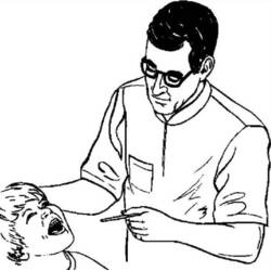 Dibujo para colorear: Dentista (Carreras y Profesiones) #92839 - Dibujos para Colorear e Imprimir Gratis