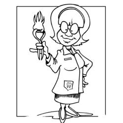 Dibujo para colorear: Dentista (Carreras y Profesiones) #92914 - Dibujos para Colorear e Imprimir Gratis