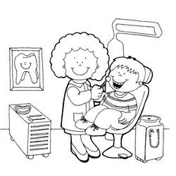 Dibujo para colorear: Dentista (Carreras y Profesiones) #92947 - Dibujos para Colorear e Imprimir Gratis