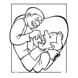 Dibujo para colorear: Dentista (Carreras y Profesiones) #92955 - Dibujos para Colorear e Imprimir Gratis