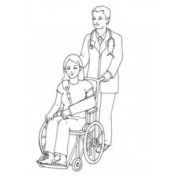 Dibujo para colorear: Doctor (Carreras y Profesiones) #187821 - Dibujos para Colorear e Imprimir Gratis