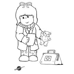 Dibujo para colorear: Doctor (Carreras y Profesiones) #93516 - Dibujos para Colorear e Imprimir Gratis