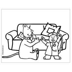 Dibujo para colorear: Doctor (Carreras y Profesiones) #93531 - Dibujos para Colorear e Imprimir Gratis
