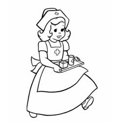 Dibujo para colorear: Doctor (Carreras y Profesiones) #93540 - Dibujos para Colorear e Imprimir Gratis