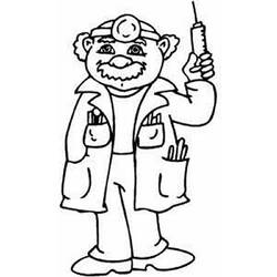 Dibujo para colorear: Doctor (Carreras y Profesiones) #93592 - Dibujos para Colorear e Imprimir Gratis