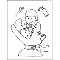 Dibujo para colorear: Doctor (Carreras y Profesiones) #93690 - Dibujos para Colorear e Imprimir Gratis