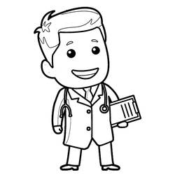 Dibujo para colorear: Enfermera (Carreras y Profesiones) #170406 - Dibujos para Colorear e Imprimir Gratis