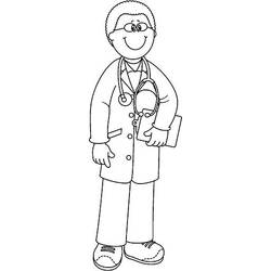 Dibujo para colorear: Enfermera (Carreras y Profesiones) #170426 - Dibujos para Colorear e Imprimir Gratis