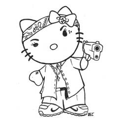 Dibujos para colorear: Gángster - Dibujos para Colorear e Imprimir Gratis