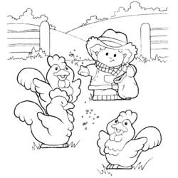 Dibujo para colorear: Granjero (Carreras y Profesiones) #96152 - Dibujos para Colorear e Imprimir Gratis
