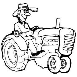 Dibujo para colorear: Granjero (Carreras y Profesiones) #96153 - Dibujos para Colorear e Imprimir Gratis