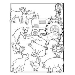 Dibujo para colorear: Granjero (Carreras y Profesiones) #96159 - Dibujos para Colorear e Imprimir Gratis