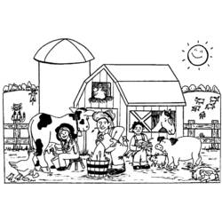 Dibujo para colorear: Granjero (Carreras y Profesiones) #96167 - Dibujos para Colorear e Imprimir Gratis