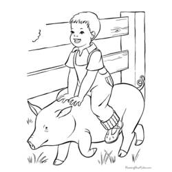 Dibujo para colorear: Granjero (Carreras y Profesiones) #96180 - Dibujos para Colorear e Imprimir Gratis
