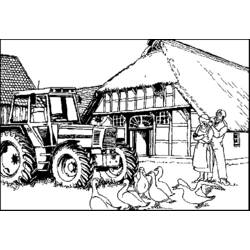 Dibujo para colorear: Granjero (Carreras y Profesiones) #96216 - Dibujos para Colorear e Imprimir Gratis