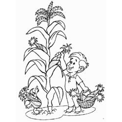 Dibujo para colorear: Granjero (Carreras y Profesiones) #96265 - Dibujos para Colorear e Imprimir Gratis