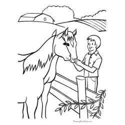 Dibujo para colorear: Granjero (Carreras y Profesiones) #96285 - Dibujos para Colorear e Imprimir Gratis