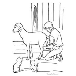 Dibujo para colorear: Granjero (Carreras y Profesiones) #96298 - Dibujos para Colorear e Imprimir Gratis