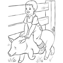 Dibujo para colorear: Granjero (Carreras y Profesiones) #96482 - Dibujos para Colorear e Imprimir Gratis