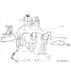 Dibujo para colorear: Granjero (Carreras y Profesiones) #96495 - Dibujos para Colorear e Imprimir Gratis