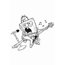 Dibujo para colorear: Guitarrista (Carreras y Profesiones) #98110 - Dibujos para Colorear e Imprimir Gratis